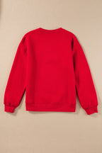 Clementine Print Valentines Heart Sweatshirt