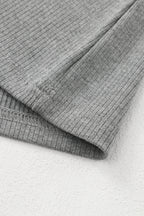 Elizabeth Crewneck Ribbed top Long Sleeve Top