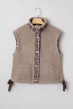 Wrenley Bows Sherpa Fleece Vest