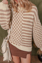 Sofia Shoulder Balloon Sleeve Sweater
