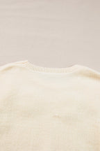 Tiana Pattern Ribbed Edge Sweater