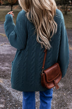 Gianna Knit Front Baggy Cardigan