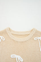 Giselle applique Cap Sleeve Sweater