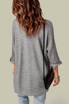 Lolatara Open Front Knit Cardigan