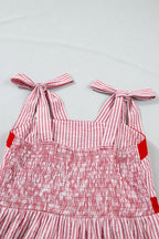 Rose Ruffle Hem Maxi Dress