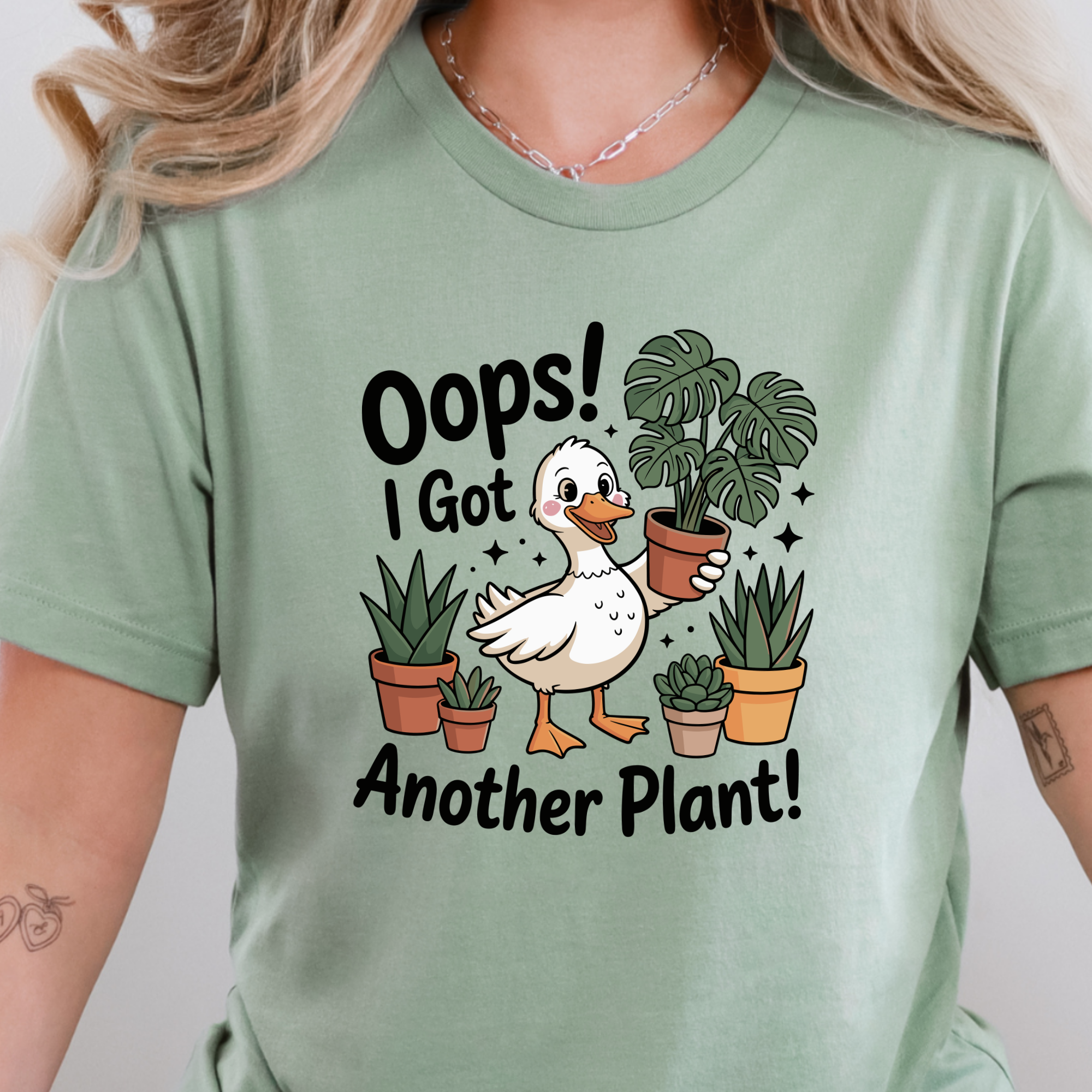 Wholesale Another Plant Graphic Tee - Sage