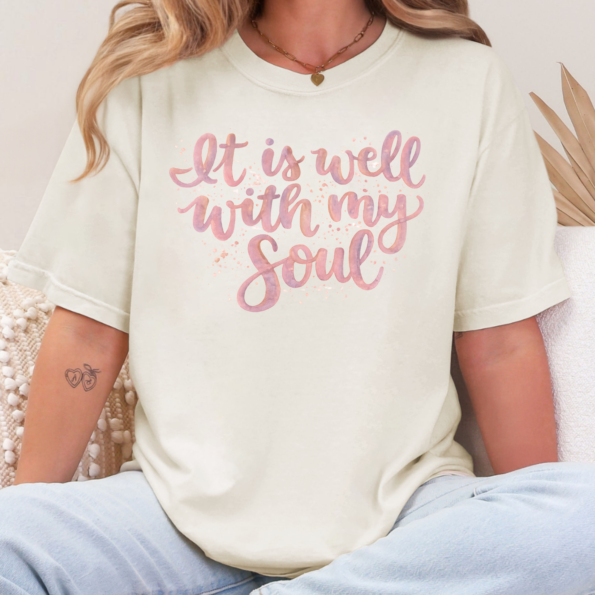 Wholesale It Is Well With My Soul Graphic Tee - CC Ivory