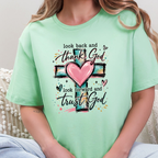 Wholesale Thank God and Trust God Graphic Tee - Mint