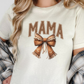 Wholesale Mama Western Bow Graphic Tee - Natural Tee