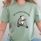 Wholesale Off to Cause Kerfuffle Graphic Tee - Sage Tee