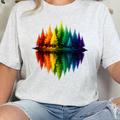 Wholesale Rainbow Trees Graphic Tee - Ash Tee