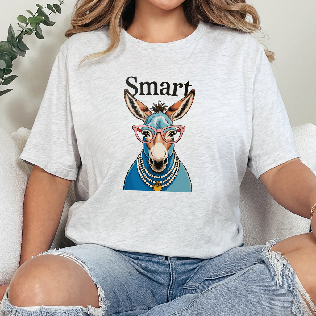 Wholesale Smart Ass Graphic Tee - Ash Tee