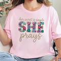 Wholesale Secret is Simple Graphic Tee - Soft Pink Tee