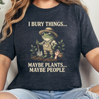 Wholesale I Bury Things Graphic Tee - Dark Grey Heather Tee