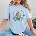 Wholesale Take A Moment To Breathe Graphic Tee - Baby Blue Tee