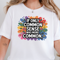 Wholesale Common Sense Graphic Tee - White