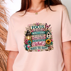 Wholesale Floral Inspiration Graphic Tee - Peach