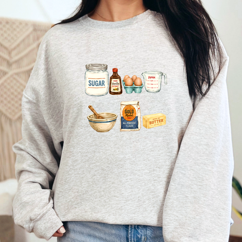 Wholesale Baking Elements Graphic Tee - Ash Crew