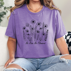 Wholesale No Rain No Flowers Graphic Tee - Heather Team Purple Tee