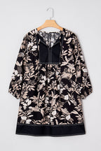 Zaria Print Loose Mini Dress