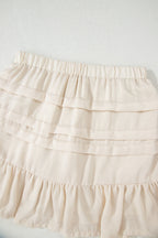 Chana Elastic Waist Mini Skirt