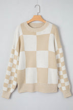 Vivifira Print Drop Shoulder Sweater