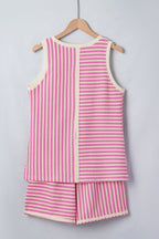Nala Contrast Trim Casual Tank Set