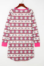 Avery Pattern Henley Pajama Dress
