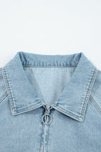 Abigail Collared Zip Up Jacket