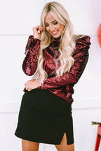 Amara Mock Bubble Sleeve Top