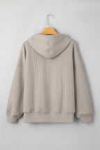 Promise Textured Baggy Solid Hoodie