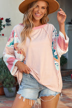 Abigail Block Patchwork Oversized Top