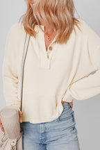 Evelyn Lantern Sleeve Henley Sweatsuit