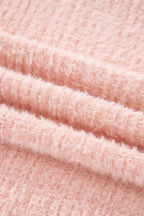 Ivy Fuzzy Ribbed Texture Long Sleeve Top
