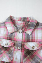 Harper Plaid Flap Up Shacket