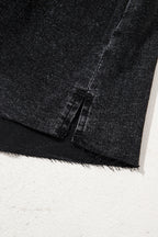 Emilia Raw Hem Mini Skirt