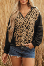 Monanaya Cuff Quarter Zip Hoodie