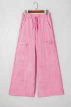 Brittany Mineral Wash Exposed Seam Drawstring Cargo Pants