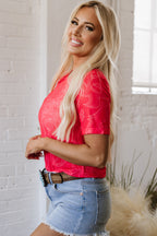 Nori Western Girls Mesh Top