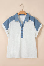 Maddie Cuffed Sleeve Polo PLUS Tee