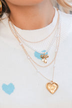 Ocean Pearl Beading Multilayer Necklace