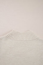Mila Beaded High Bodycon Sweater