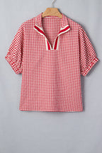 Wynter Sleeve Colorblock Trim Blouse