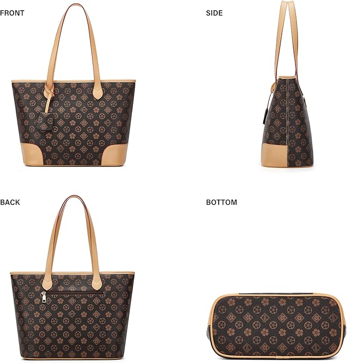 Designer Style Tote with Accessory Bag