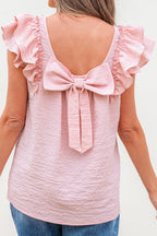 Katelyn Textured Bow Knot Blouse