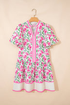 Aliya Block Trim Short Dress