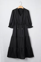 Natasha Sleeve Tiered Maxi Dress