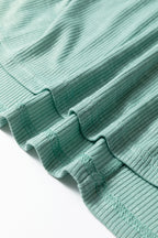 Mazie Mist Ribbed Patchwork PLUS Tee