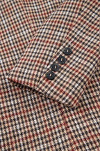 Aria Houndstooth Lapel Collar Blazer