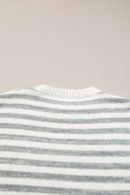 Elizabeth Stripe Drop Shoulder Sweater